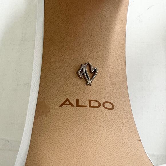 New ALDO Enaegyn2.0 Strappy Heeled Platform Sandal Women’s SIZE 11 White - Picture 7 of 10